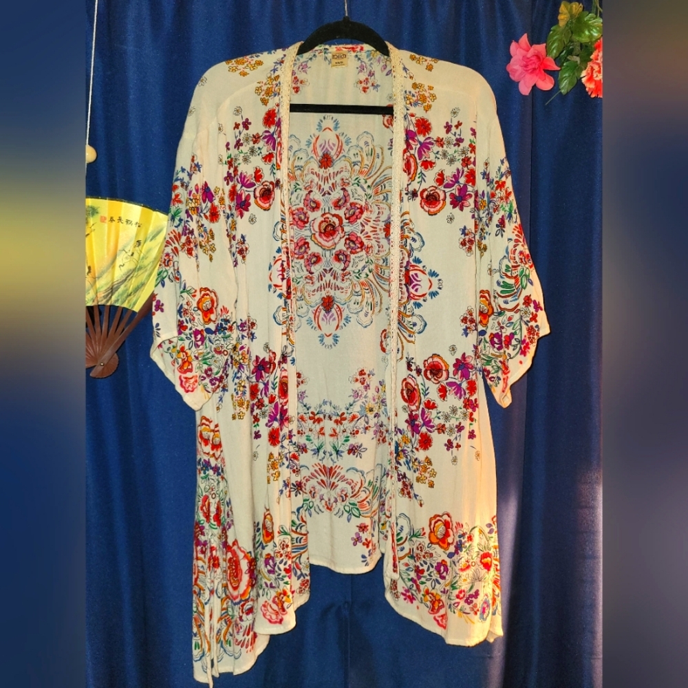 Boho Floral Shaw